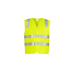 Unisex Hi Vis Polyester Safety Vest UPF 50 Velcro Closure
