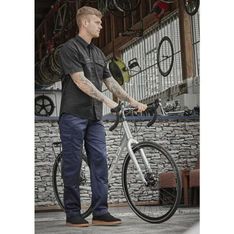 Mens Midweight Cotton Drill Cargo Pants Regular Fit
