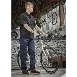 Mens Midweight Cotton Drill Cargo Pants Regular Fit