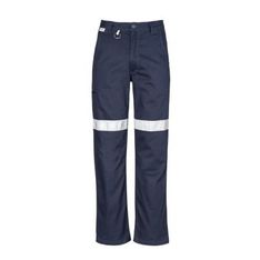 Stout Fit Cotton Drill Utility Pants with Reflective Tape