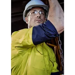 Rugged Cooling Cotton Ripstop Hi Vis Long Sleeve Shirt