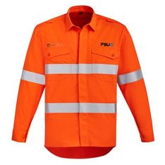 Modacrylic Flame Resistant Hi Vis Shirt with Hoop Reflective Tape