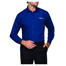 Van Heusen Professional Poplin Long Sleeve Business Shirt