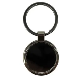 Gunmetal Alloy Circular Keyrings