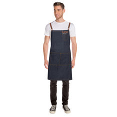 Memphis Denim Cross Back Bib Apron