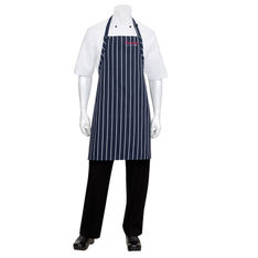 Poly Cotton Striped Bib Apron with Unisex Fit