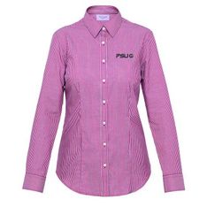 Van Heusen Ladies Yarn Dyed Stripe Long Sleeve Shirt