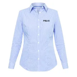 AWLB501 Ladies Van Heusen Classic 100% Cotton Stripe Corporate Shirts