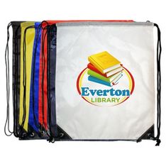 210D Nylon Drawstring Backpack with Branding Area