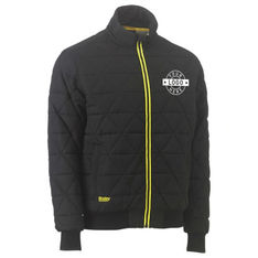 Diamond Quilted Bomber Sherpa Lined Mens Workwear Jacket