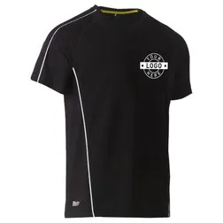 BK1426 Cool Mesh Branded T Shirts With Reflective Piping