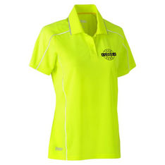 Ladies Cool Mesh Reflective Piping Workwear Polo