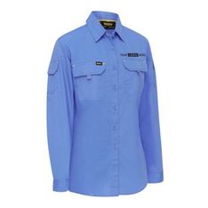 Ladies Ripstop Long Sleeve Work Shirt with Airflow Mesh