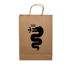 Kraft Paper Show Bag with Rope Handles