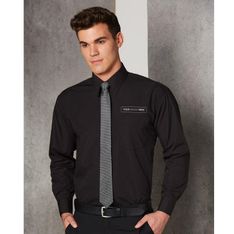 Mens Easy Fit Poplin Dress Shirts