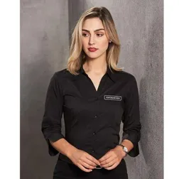 BS07Q Ladies Teflon 'Easy-Care' Business Shirts With Stretch