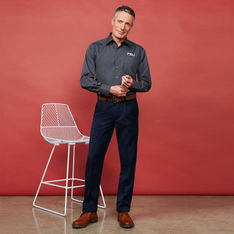 Detroit Teflon Treated Easy Fit Polyester Viscose Work Trousers