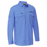 Ripstop Cotton Work Shirt with UPF Protection and Mesh Back