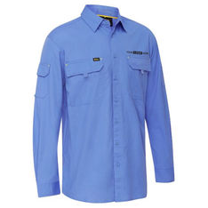 Ripstop Cotton Work Shirt with UPF Protection and Mesh Back