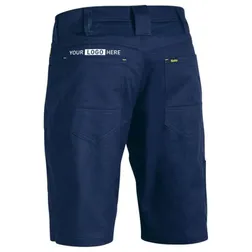 Cotton Ripstop Mesh Panel Work Shorts