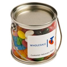 Mini Jelly Bean Buckets for Office Events