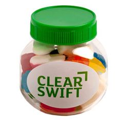 Mixed Lolly Plastic Container with Full Colour Stickers