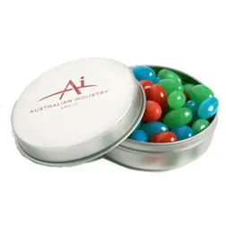 CC046A2 Mini Jelly Bean (Mixed Or Corporate Colours) Filled Candle Tins - 50g