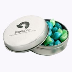 Reusable Candle Tin Filled with Humbug Lollies