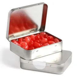 Jelly Bean Filled Hinged Tins With Thermal Transfer Branding