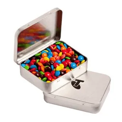 Hinged Tin Pre Filled with M&Ms Mixed Colours