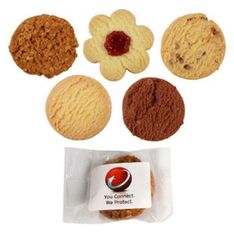 Individually Wrapped Australian Made Butter Biscuits with Custom Full Colour Stickers