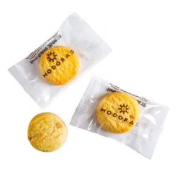 CC051L Custom Individually Wrapped Bite Size Biscuit - 5g Each