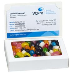Jelly Bean Box with Full Colour Sticker