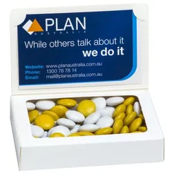 CC069C3 Biz Card Box with Smarties Look-Alike (Corporate Colours) - 50g