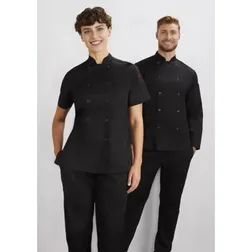 Zest Ladies Short Sleeve Cotton Twill Chef Jacket