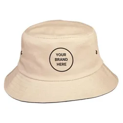 CH32A Enzyme Washed Custom Bucket Hats With Contrast Under-Brim