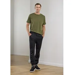 Mens Stretch Twill Jogger Pants with Branding