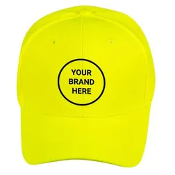 CH77F Fluro Polyester Pique Mesh Branded Caps