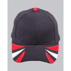 Heavy Brushed Cotton Baseball Cap Tri-Color