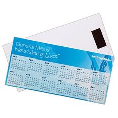 Gloss Laminated Fridge Calendar With Magnetic Backing