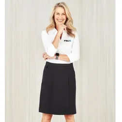 CL956LS Comfort Waist Cargo Skirts With Stretch
