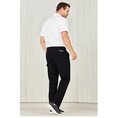 Mens Easy Fit Lightweight Twill Work Pants