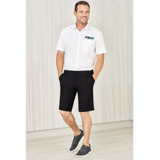 Polyester Viscose Elastane Easy Fit Mens Cargo Shorts
