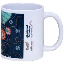 White Ceramic Coffee Mug 350ml Microwave Safe