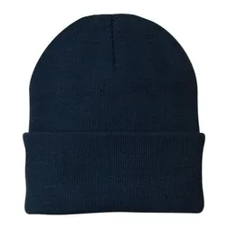 Unisex Folding Cuff Acrylic Knit Cap