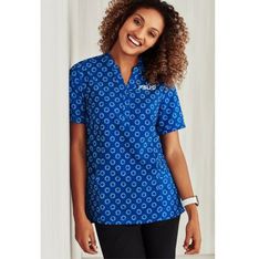 Florence Womens Two Way Stretch Daisy Print Tunic