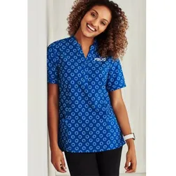 Florence Womens Two Way Stretch Daisy Print Tunic