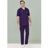 Riley Mens Straight Leg Cotton Blend Scrub Pants