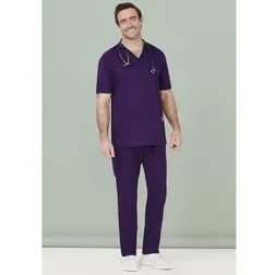 Stretch Cotton Polyester Elastane Mens Scrub Pants