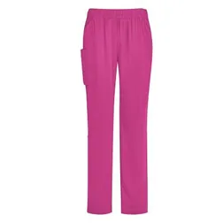 Unisex Pink Stretch Polyester Scrub Pant